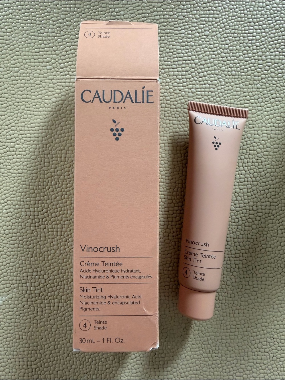 BRAND NEW, UNOPENED: Caudalie Vinocrush Skin Tint Cream — Shade 4 Peach-Nude